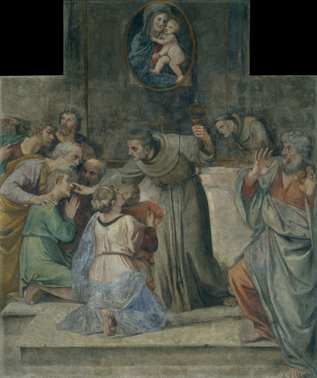 Healing the Man Born Blind av Annibale Carracci