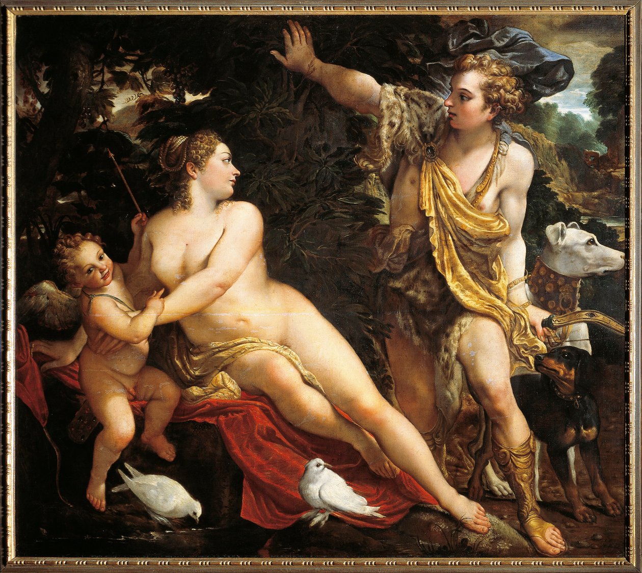 Tyskland, Wien, Venus og Adonis av Annibale Carracci