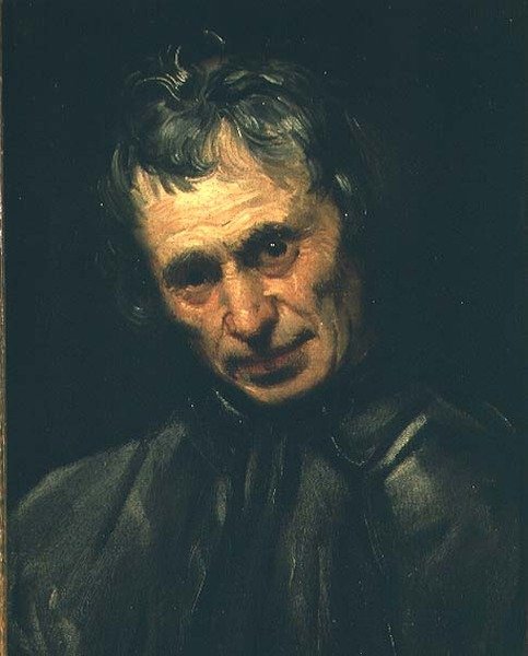 Hodet til en gammel mann av Annibale Carracci