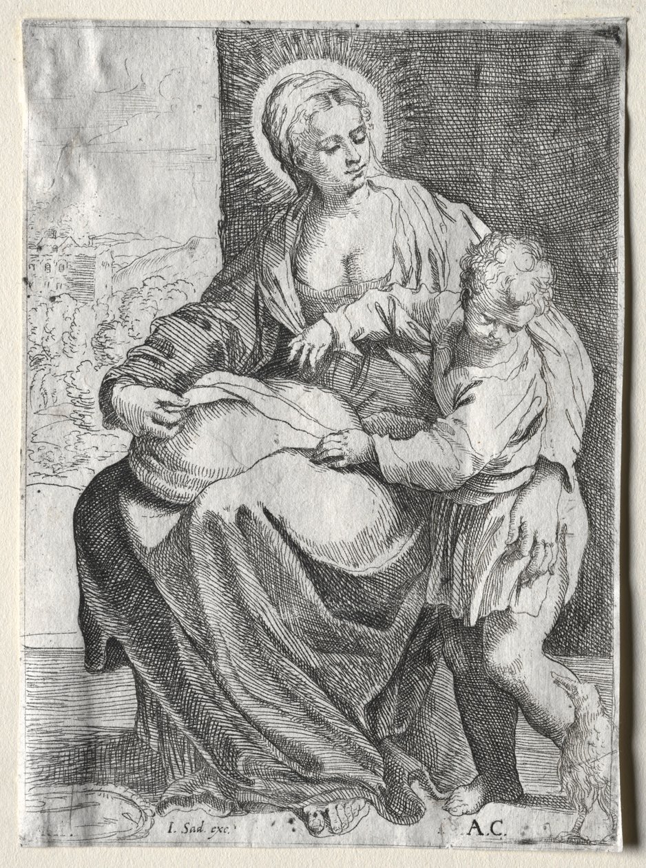 Madonna med den hvite ravn, 1500-tallet. av Annibale Carracci