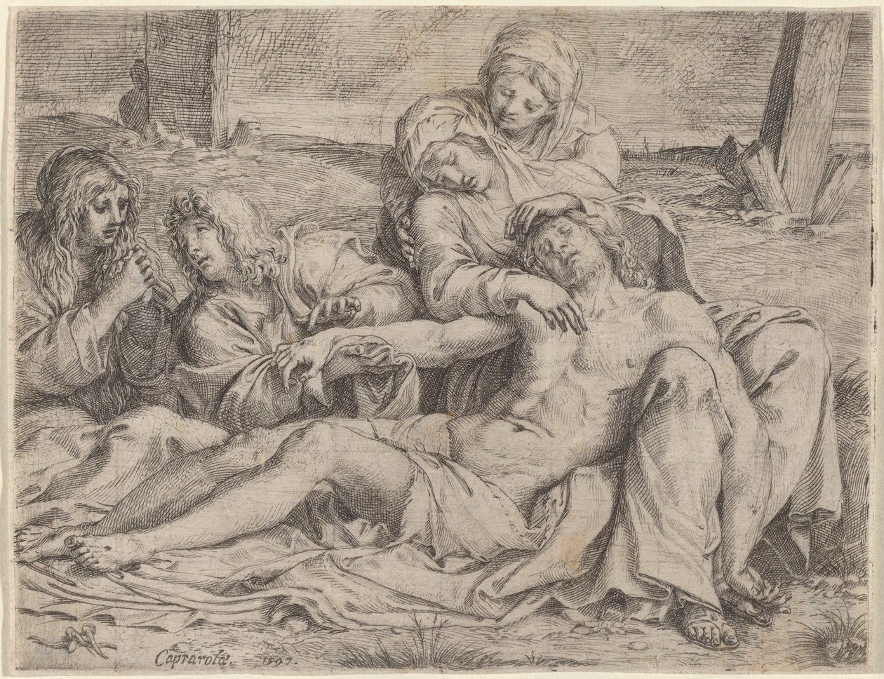 Pietà ("Kristus av Caprarola") av Annibale Carracci