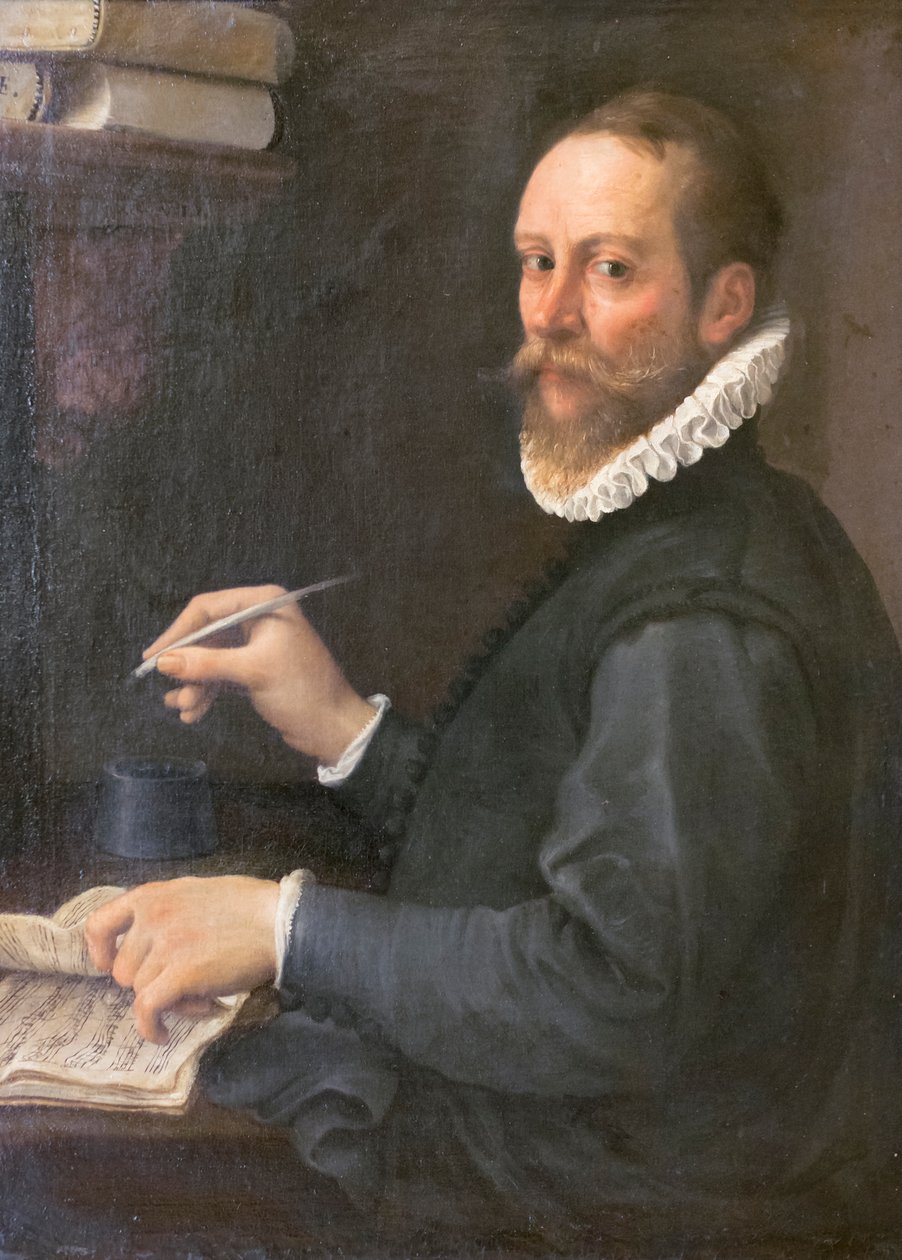 Portrett av en musiker av Annibale Carracci