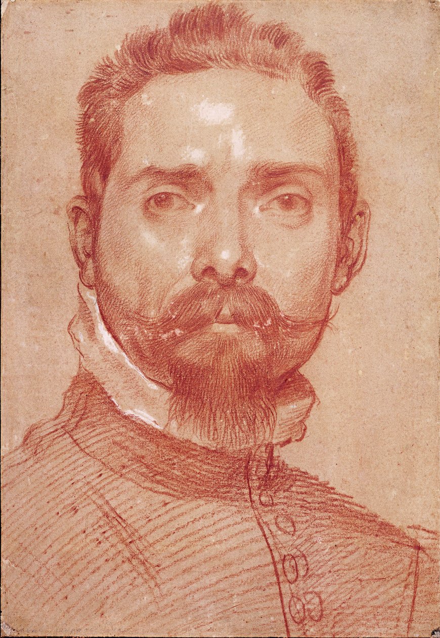 "" Portrett av lutspilleren Giulio Mascheroni "" (Portrett av lutspilleren Giulio Mascheroni) Blood of Hannibal Carracci (Carrache) (1560-1609) ca 1594 Albertina, Wien av Annibale Carracci