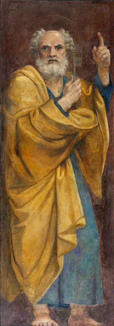Saint Peter - Maleri av Annibale Carracci (Annibal Carrache av Annibale Carracci