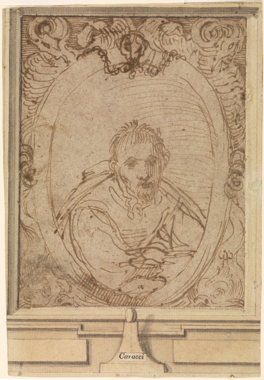 Selvportrett, 1580-tallet av Annibale Carracci