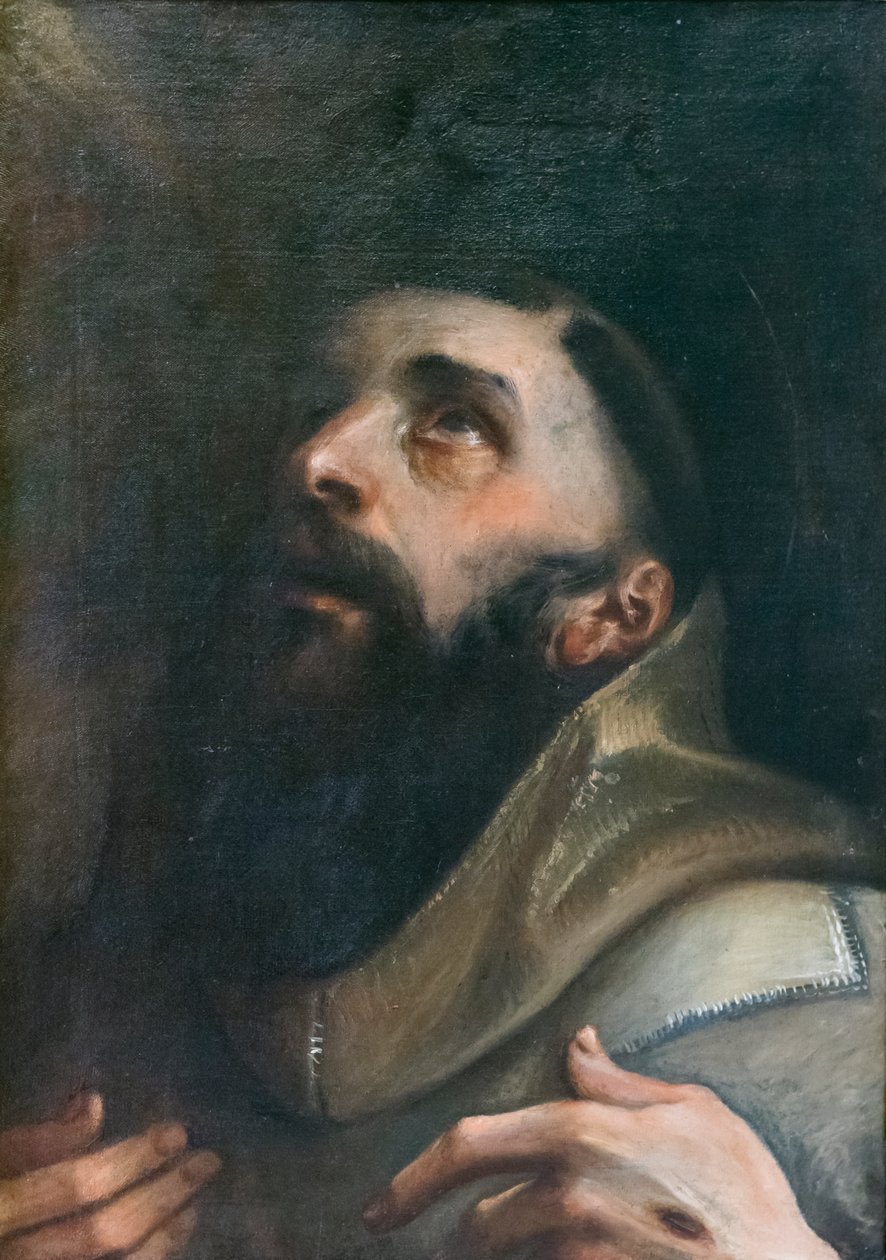 Den hellige Frans av Assisi av Annibale Carracci