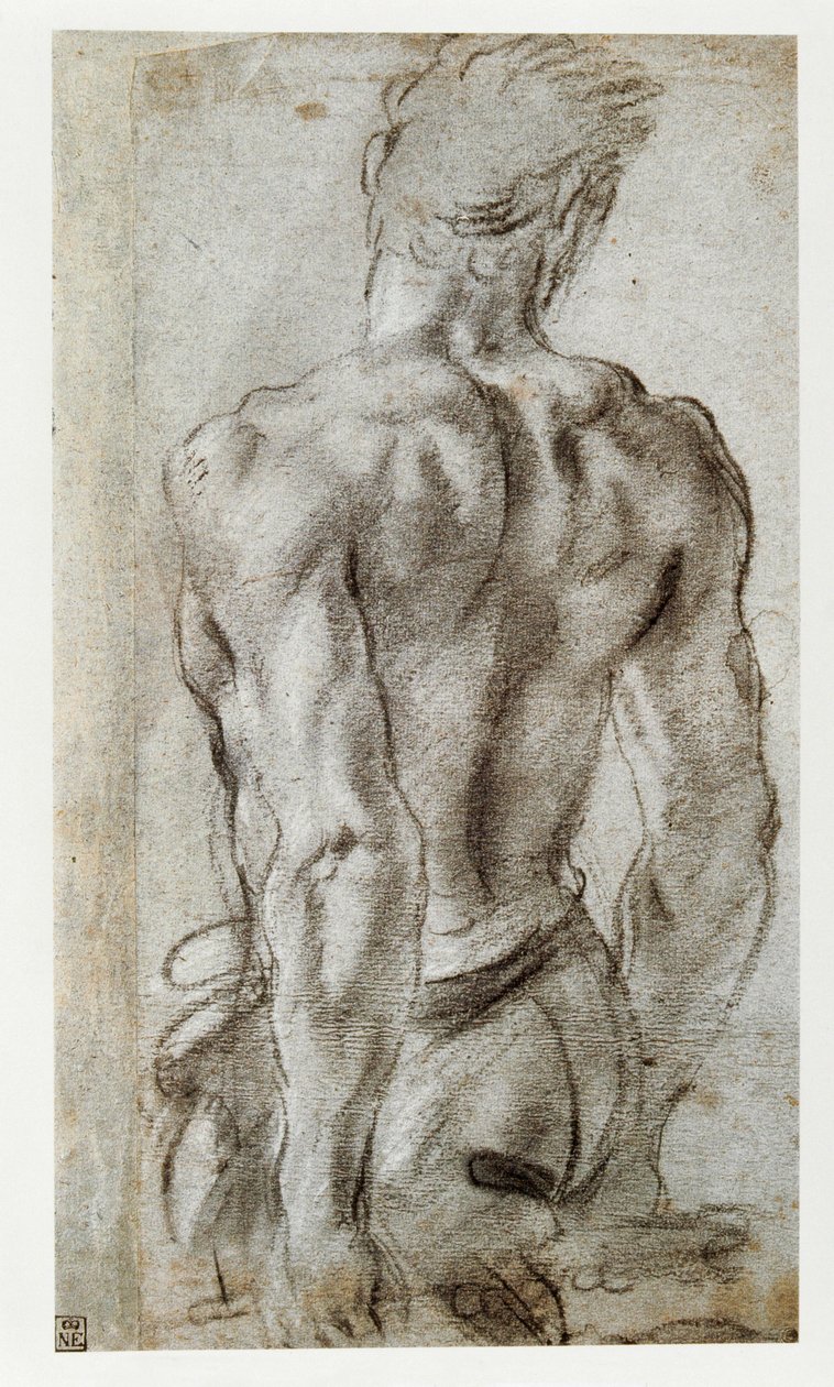 Studie av en mannsfigur … av Annibale Carracci