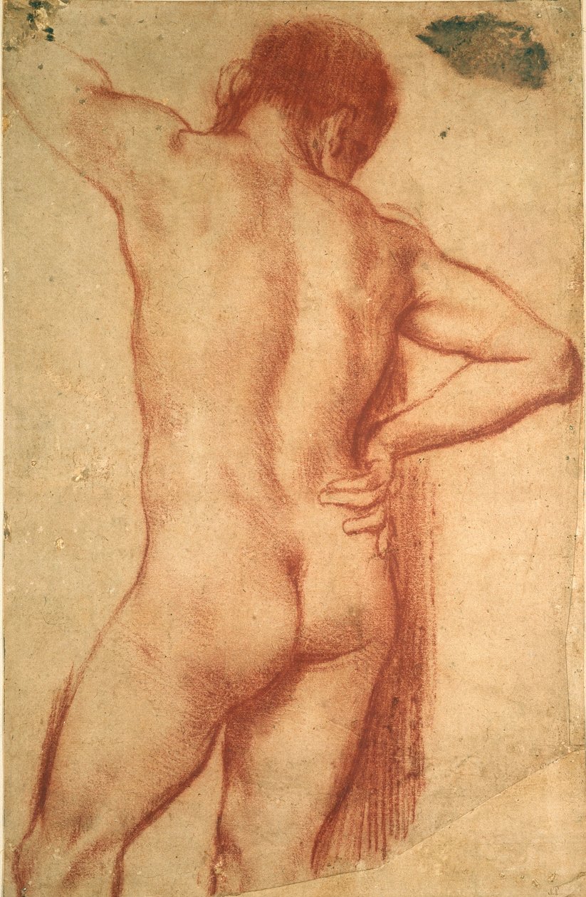 Studie av en naken mann, 1600-tallet av Annibale Carracci