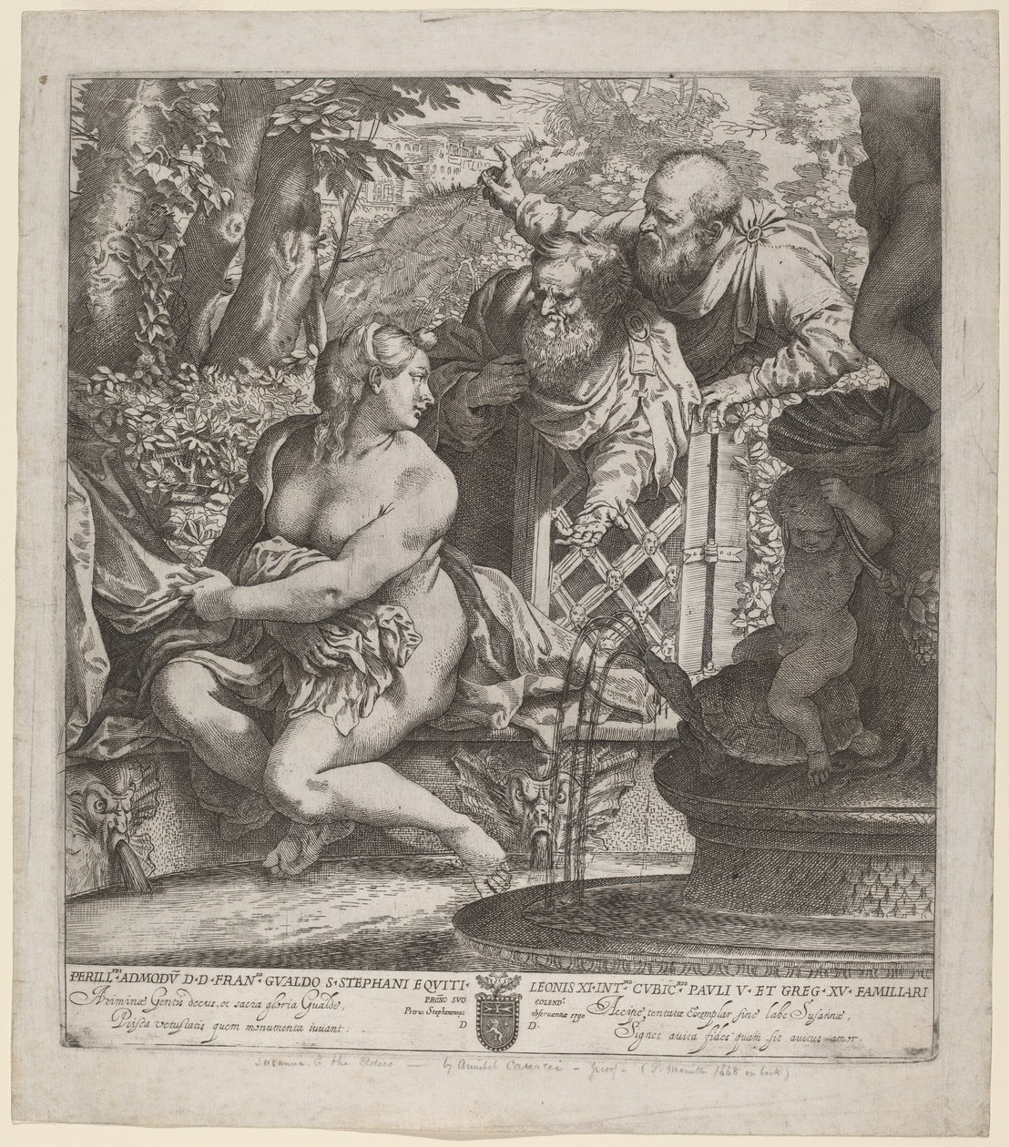 Susanna og de eldste av Annibale Carracci