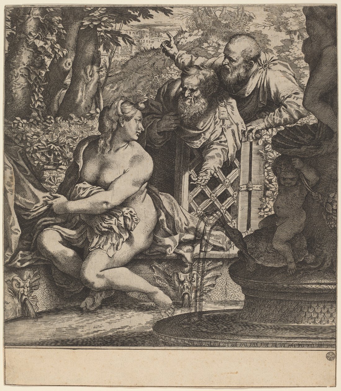 Susanna og de eldste av Annibale Carracci