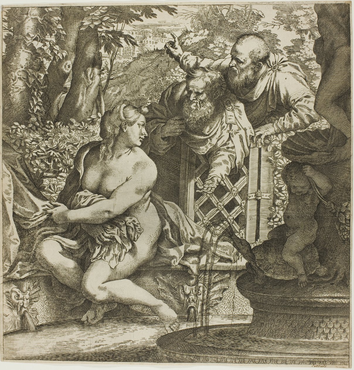 Susanna og de eldste av Annibale Carracci