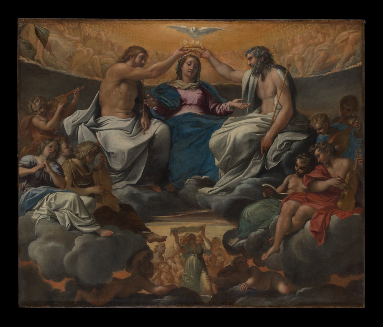 Jomfru Marias kroning av Annibale Carracci