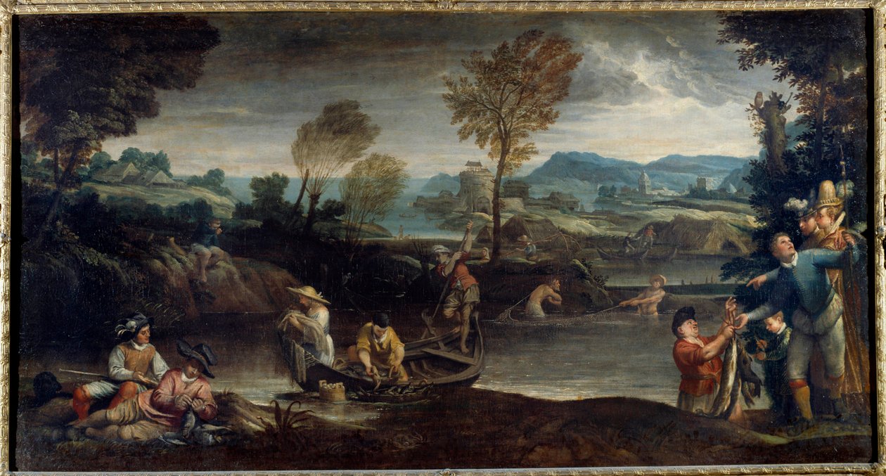 Fiskemaleriet av Annibale Carracci eller Annibal Carrache av Annibale Carracci