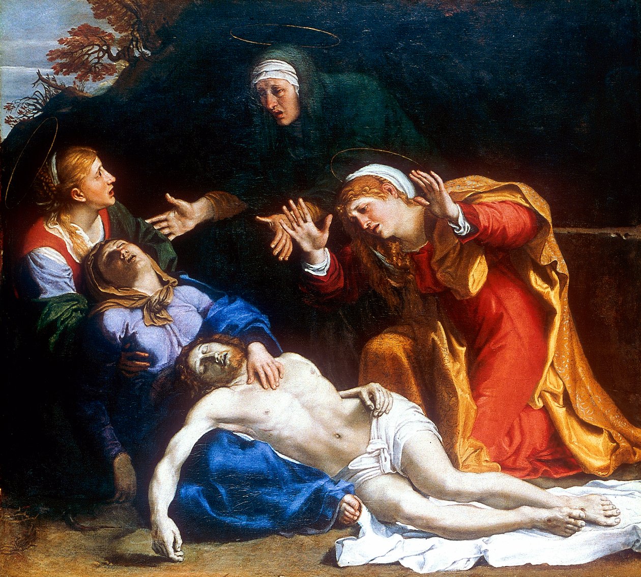 The Three Maries The Dead Christ Mourned, c1604 av Annibale Carracci