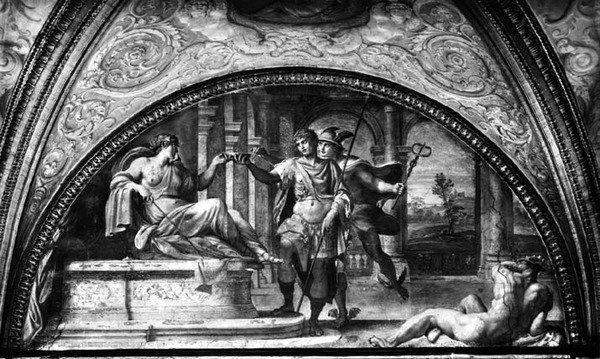 Ulysses og Circe, lunette fra 