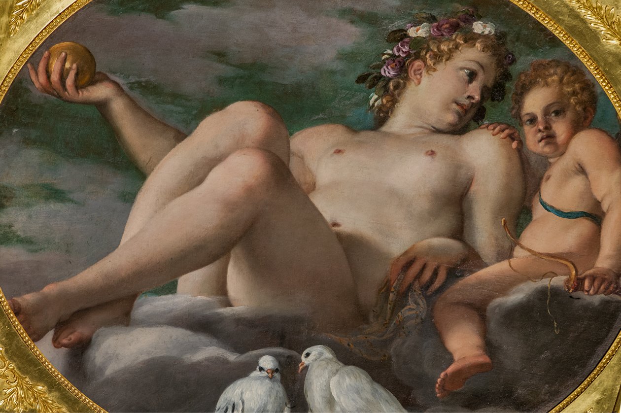 Venus og Amor, detalj av 2384628 av Annibale Carracci