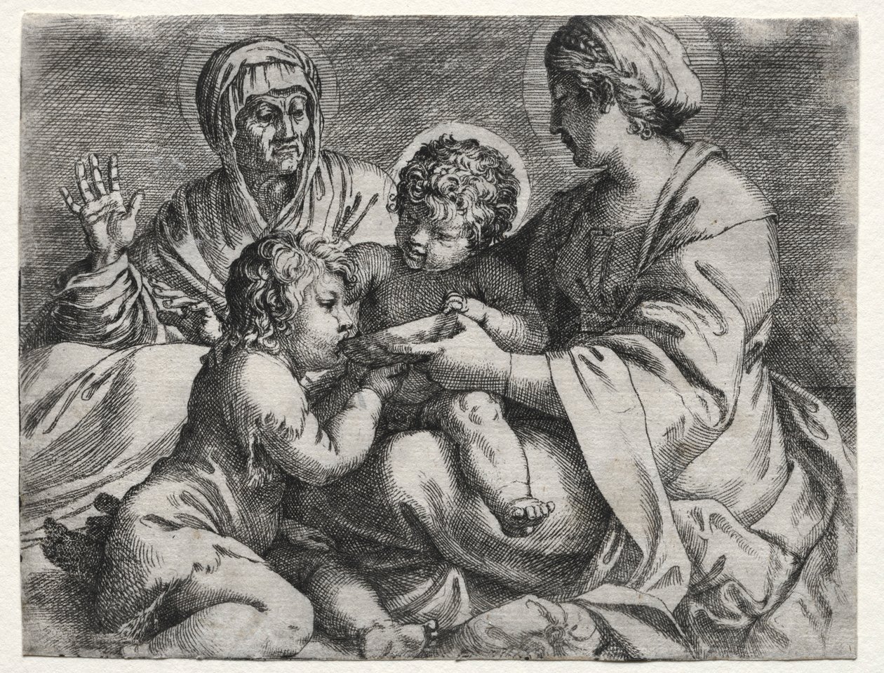 Jomfru med skålen, 1606. av Annibale Carracci