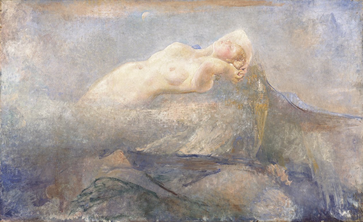 Montagna Mia, ca. 1923 (olje på lerret) av Annie Louisa Swynnerton