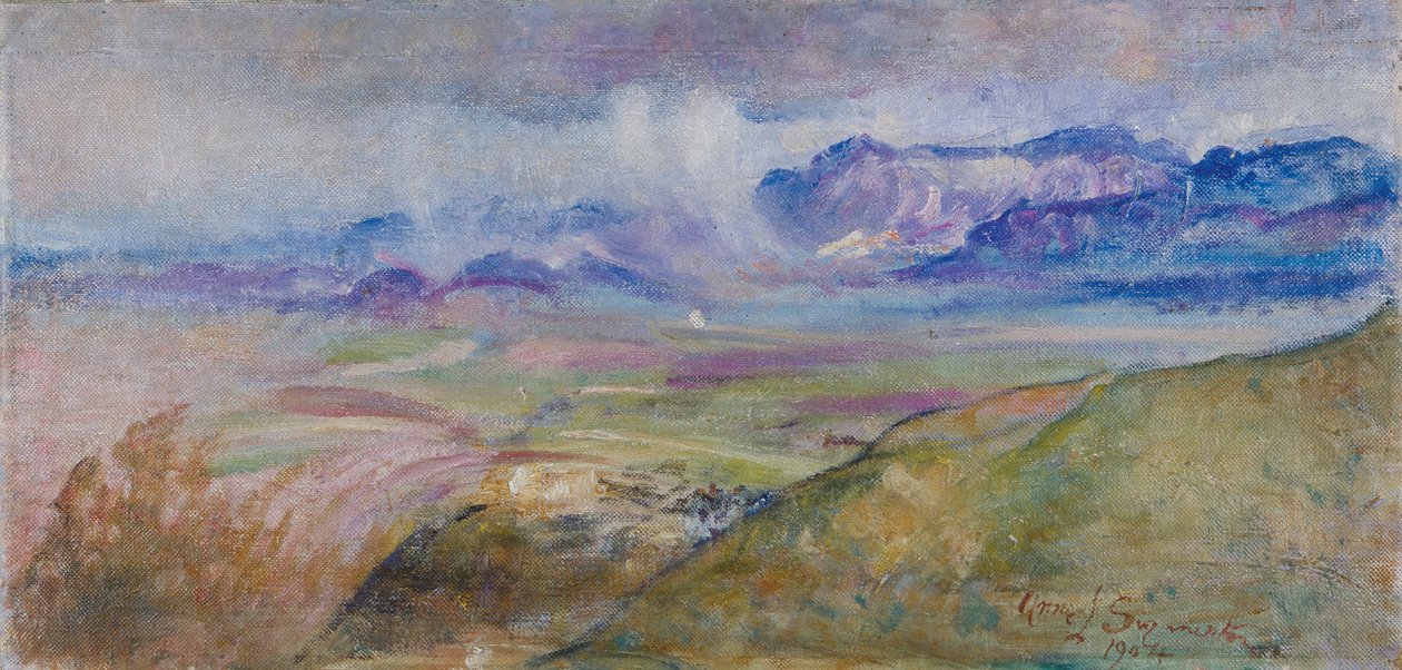 Regnskyer, Monte Gennaro av Annie Louisa Swynnerton