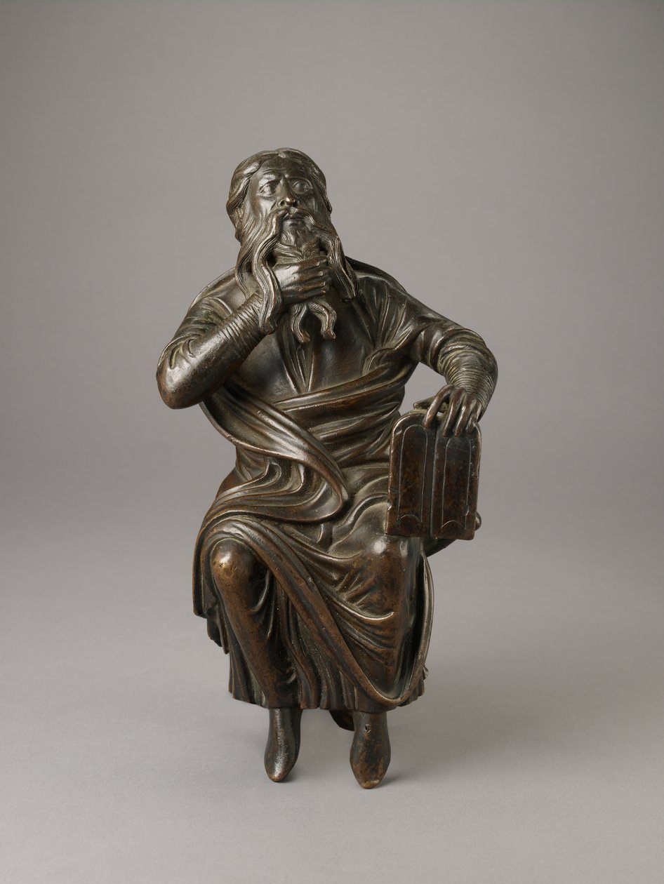 Moses, sannsynligvis 1100-tallet (bronse) (for bakside se 419573) av Unbekannt Unbekannt
