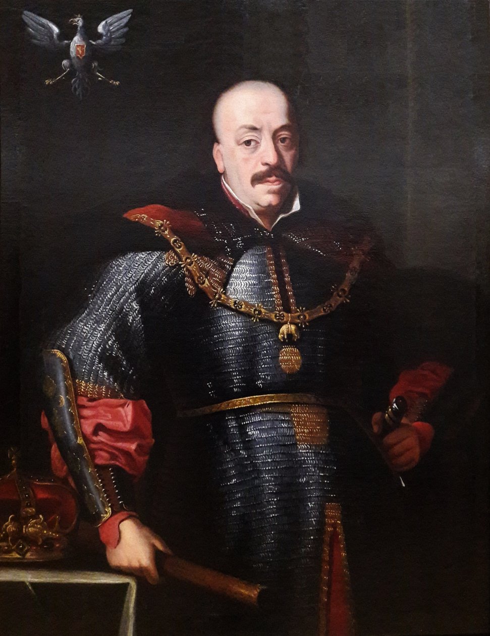 Portrett av kong John II Casimir i en kjedepost av Anonymous