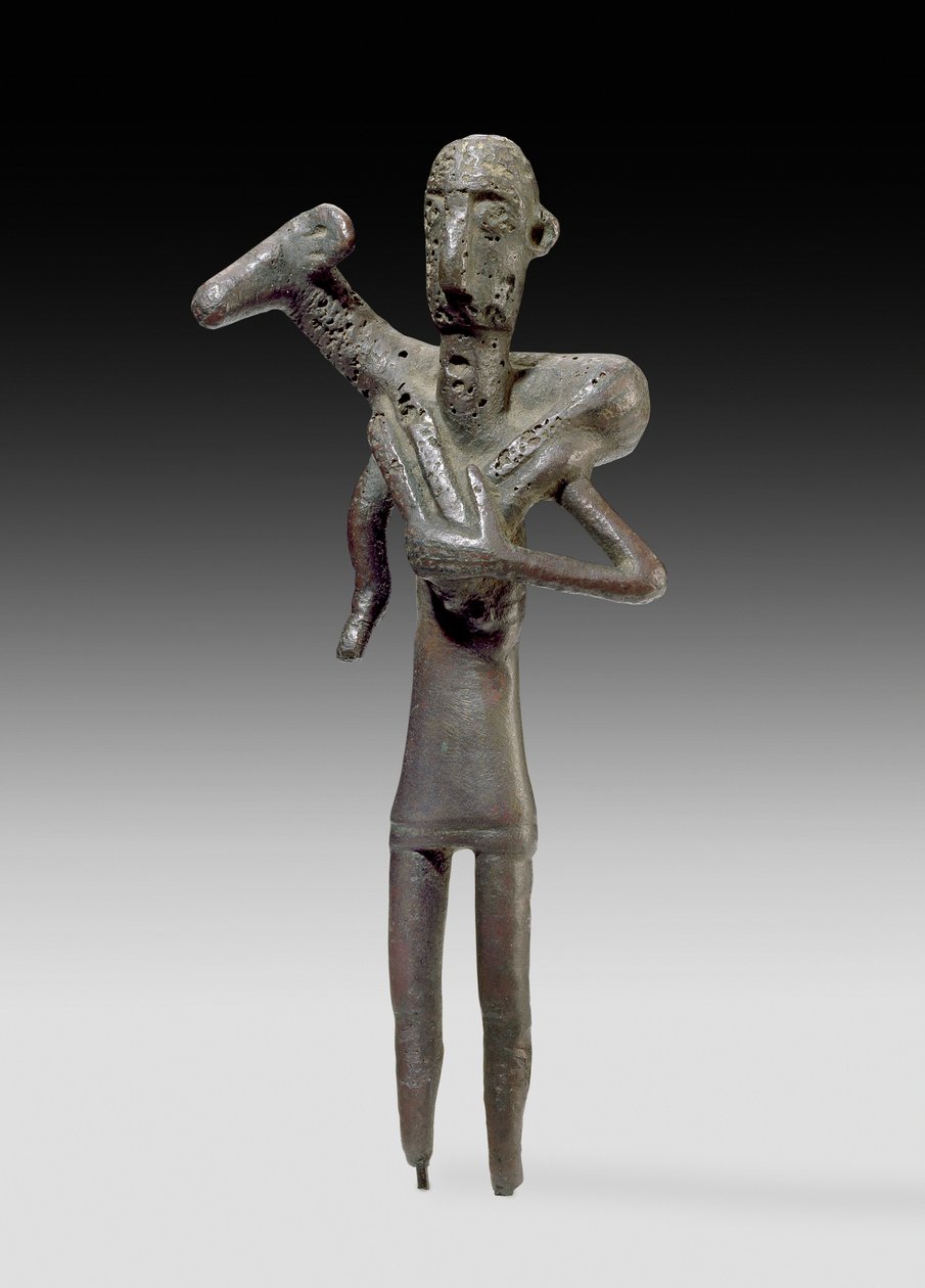 Hyrdefigur, sardinsk (bronse) (for bakside se 419816) av Unbekannt Unbekannt