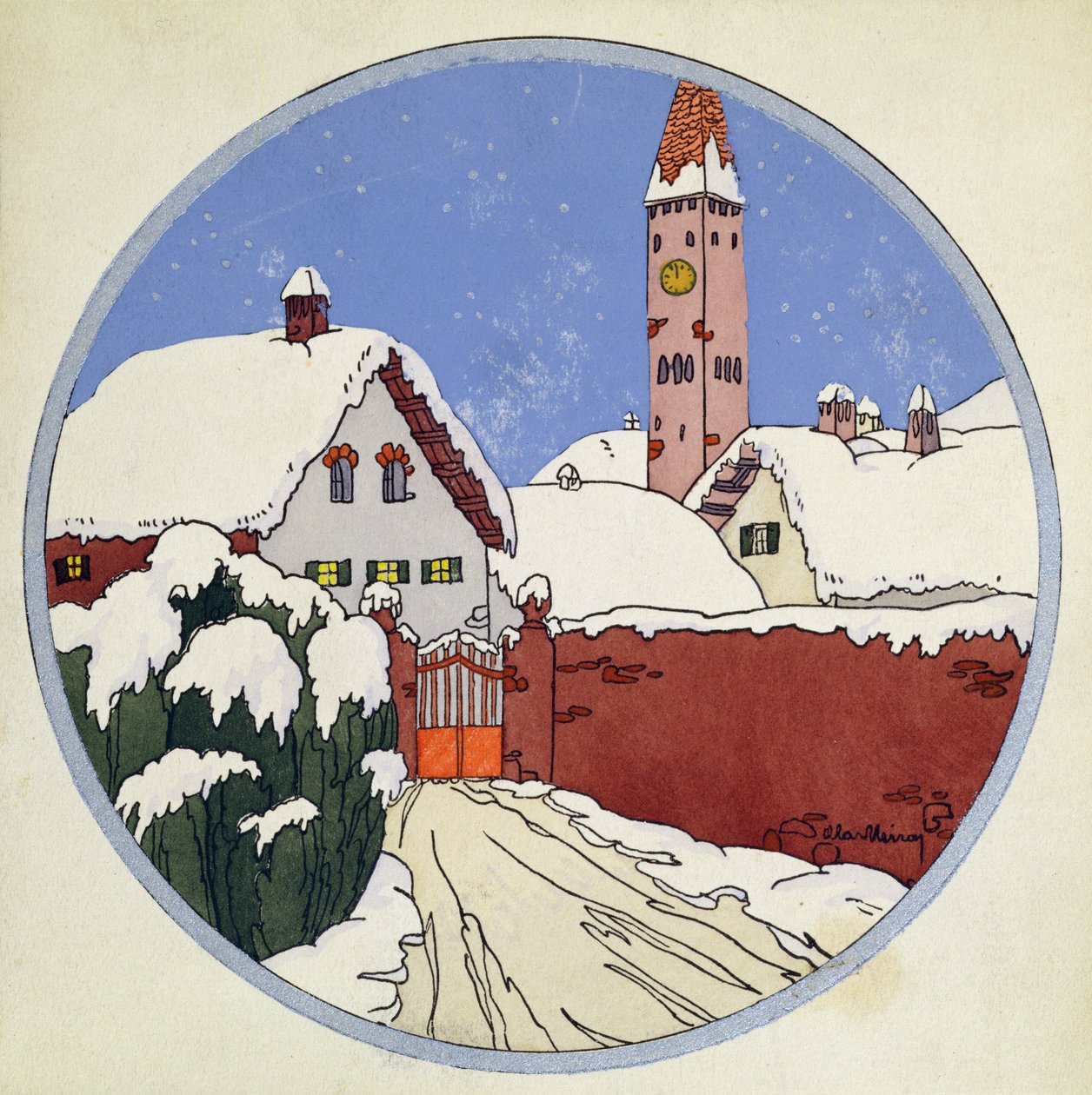 Snøscene av Unbekannt Unbekannt