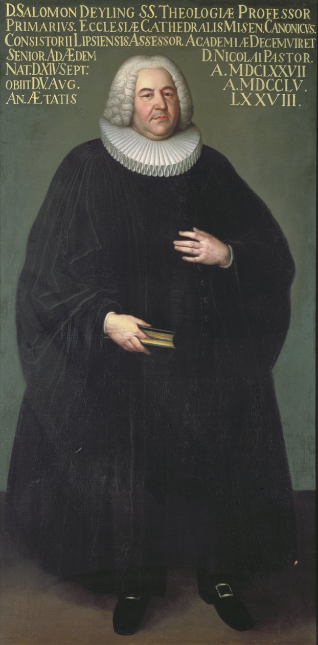 Superintendent Salomon Deyling (1677–1755), en teolog fra Leipzig av Unbekannt Unbekannt