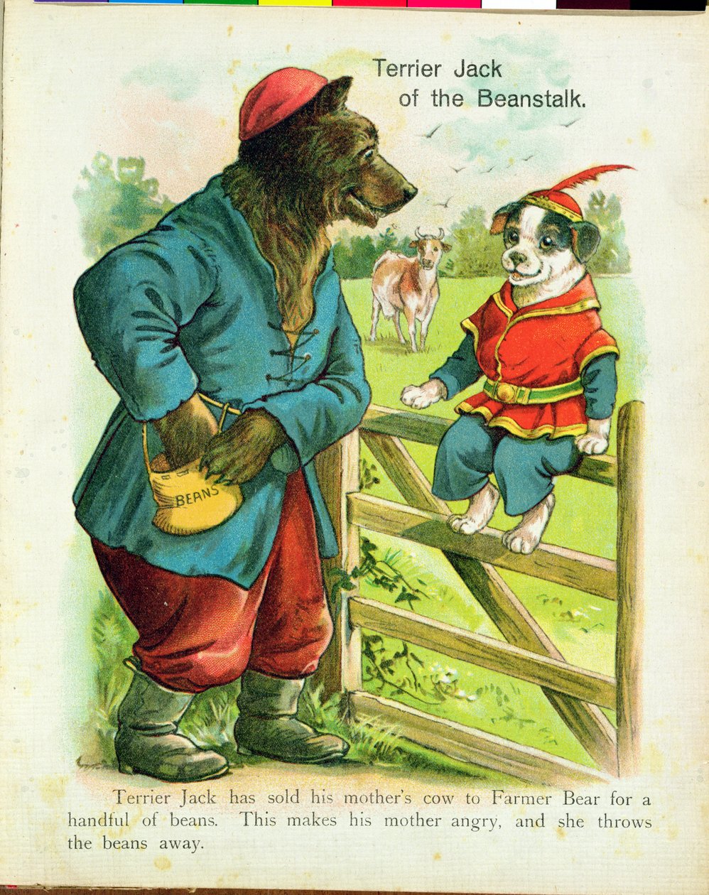 Terrier Jack, fra Jack and the Beanstalk (illustrasjon) av Unbekannt Unbekannt