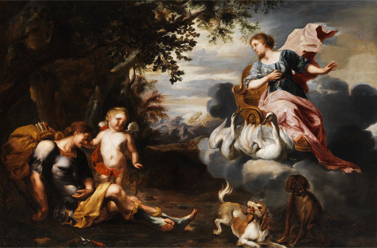 Venus og Adonis av Unknown