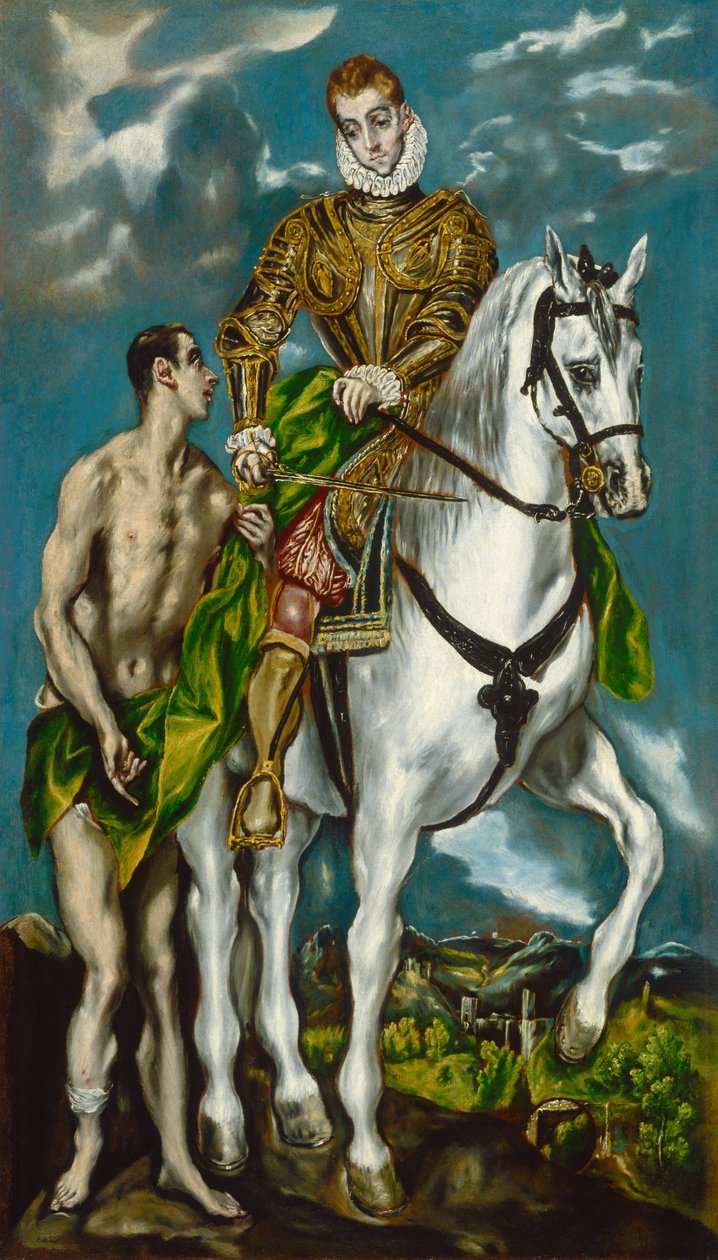 Den hellige Martin og tiggeren av El Greco