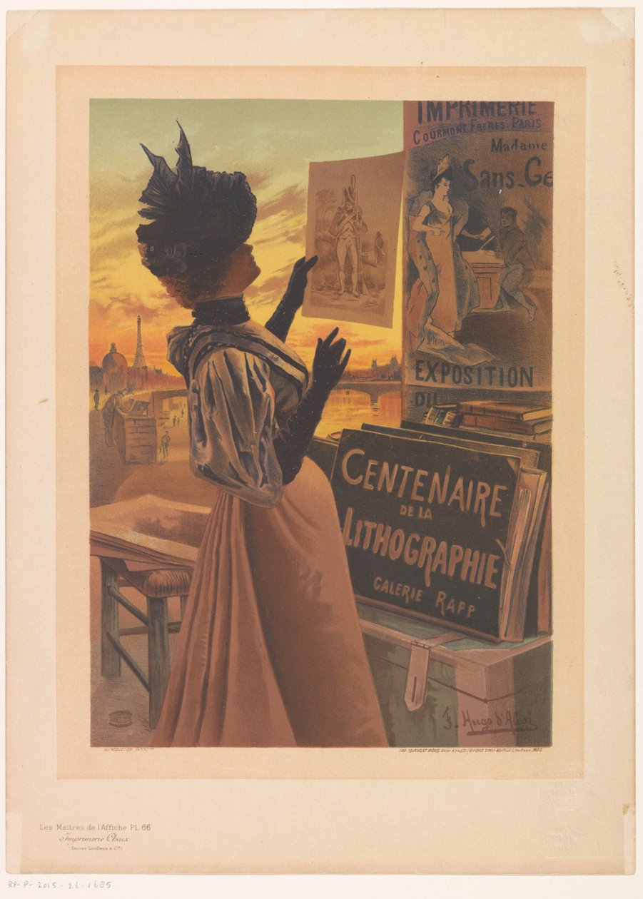 Annonse for Exposition du Centenaire de la Lithographie organisert av Galerie Rapp Les Maîtres de l