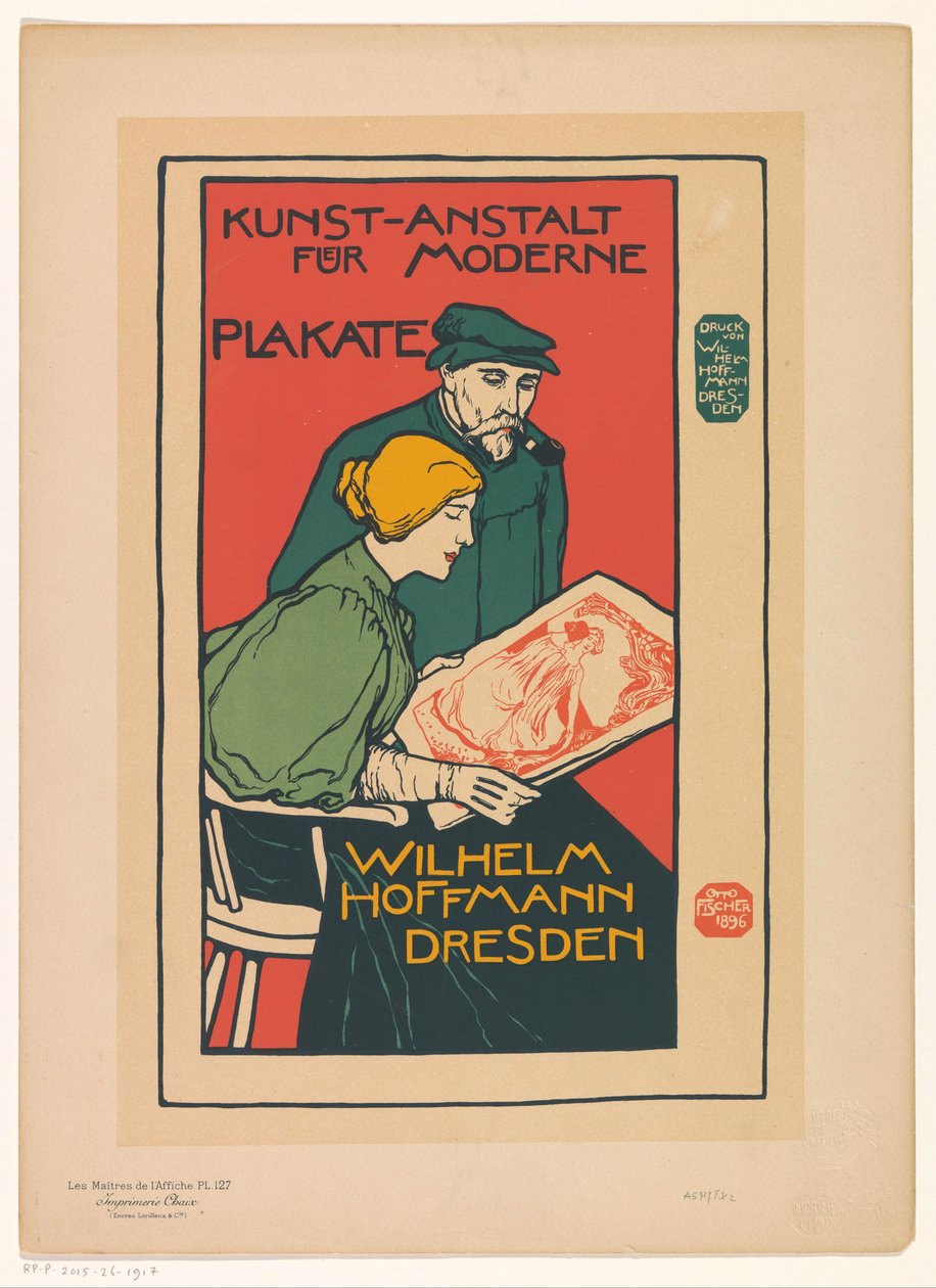 Annonse for Kunst-Anstalt für Moderne Plakate Les Maîtres de l
