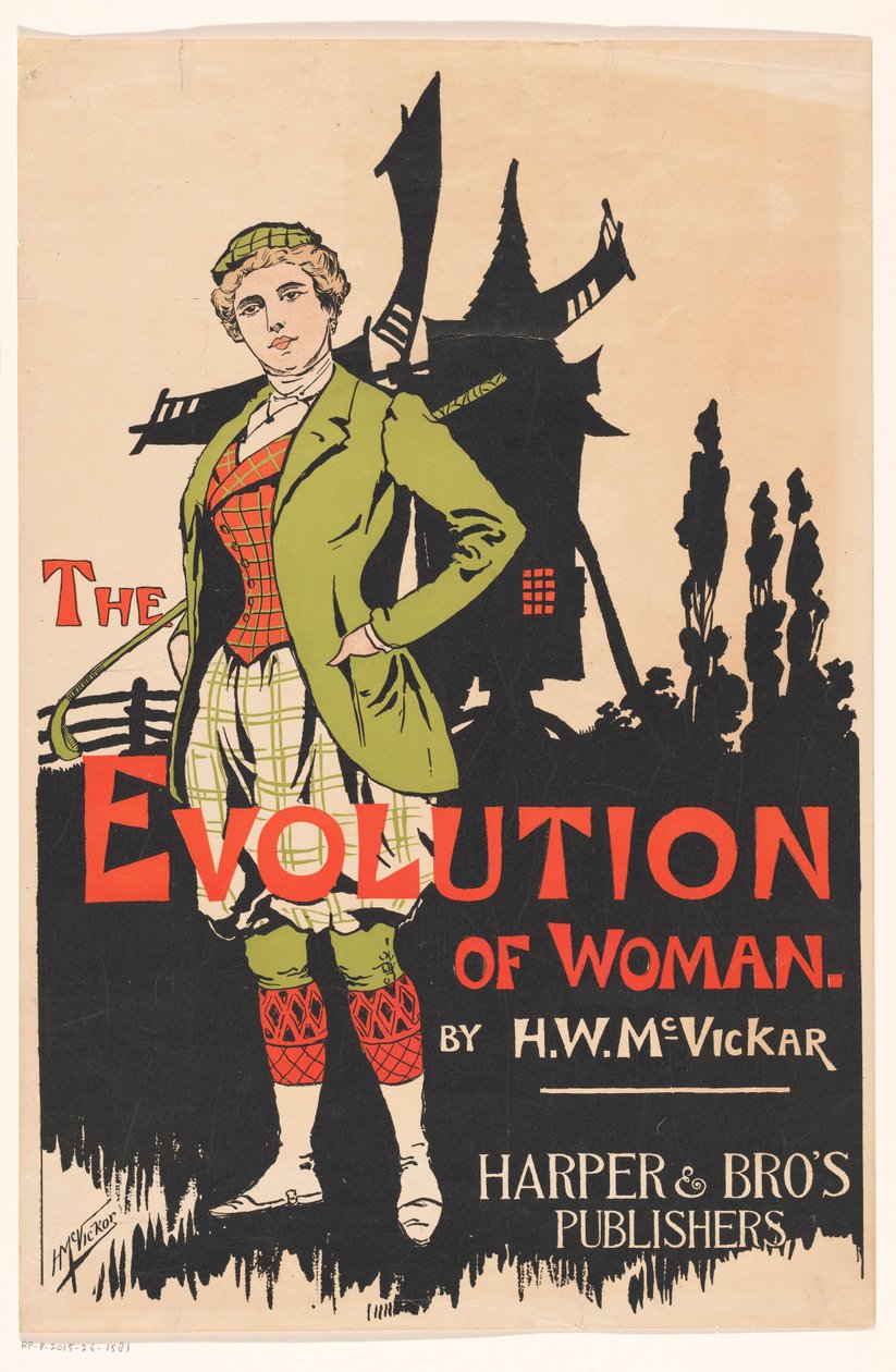 Reklame for The Evolution of Woman av Harry Whitney McVickar, 1896 av Anonymous