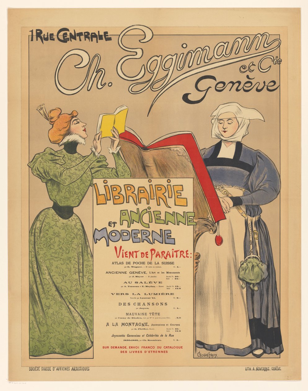 Affiche van uitgever Ch. Eggimann et Cie te Genève   1382721   no       norwegian Successfully Translated  Original: Le Balayeur Translat: Le Balayeur 1278645 no norwegian Successfully Translated Original: Two Satyrs Tending a Flock of Goats Translat: Two  av Anonymous