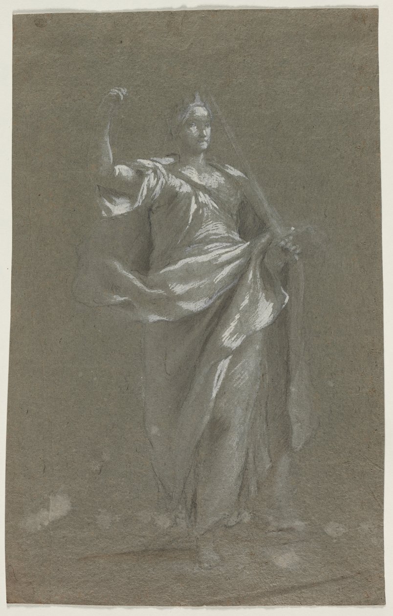 Allegorisk figur (recto og verso) av Anonymous