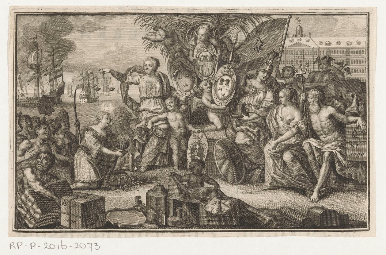 Allegori av East India Company av Anonymous