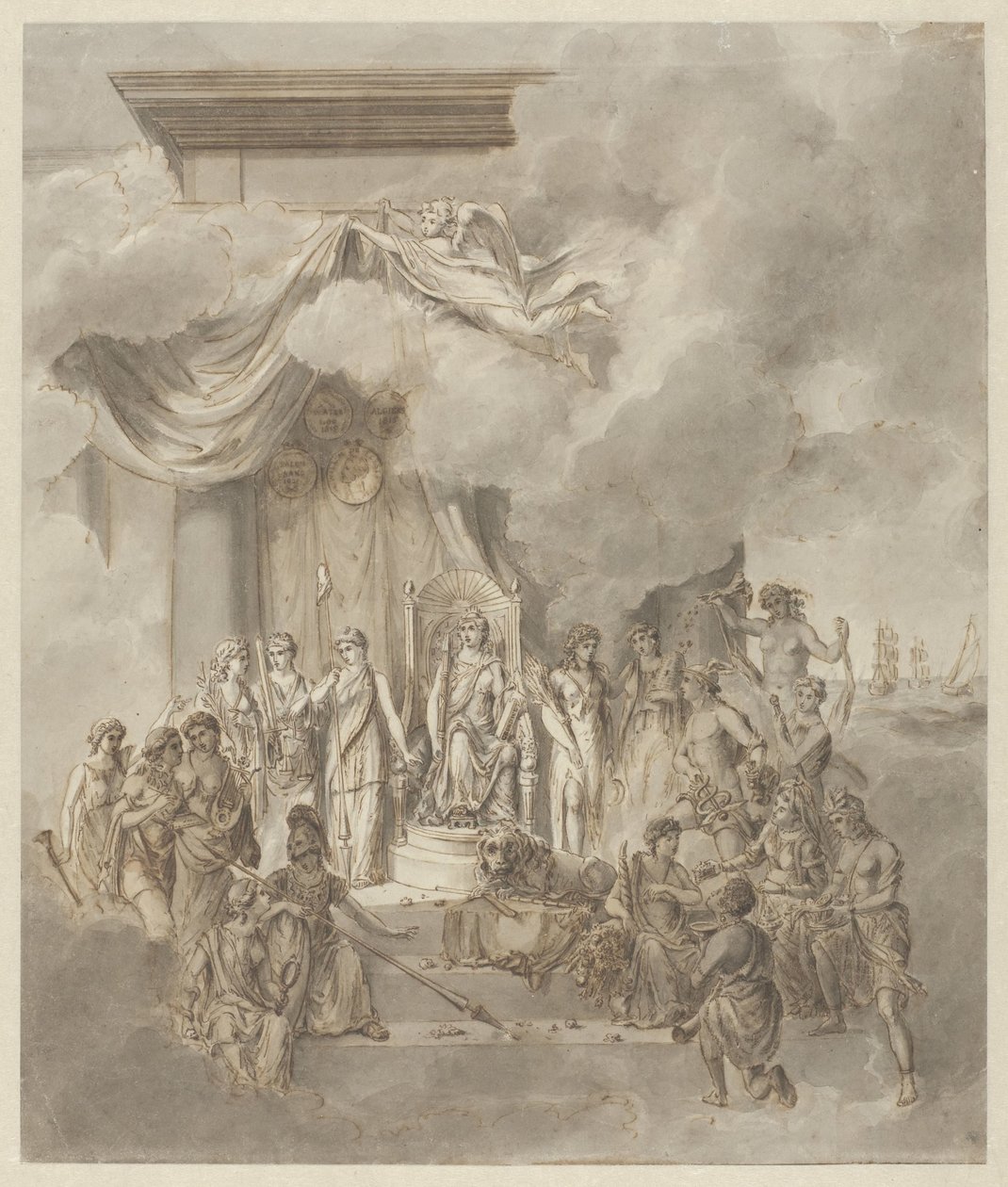 Allegori om regjeringen til kong William I, 1838 av Anonymous
