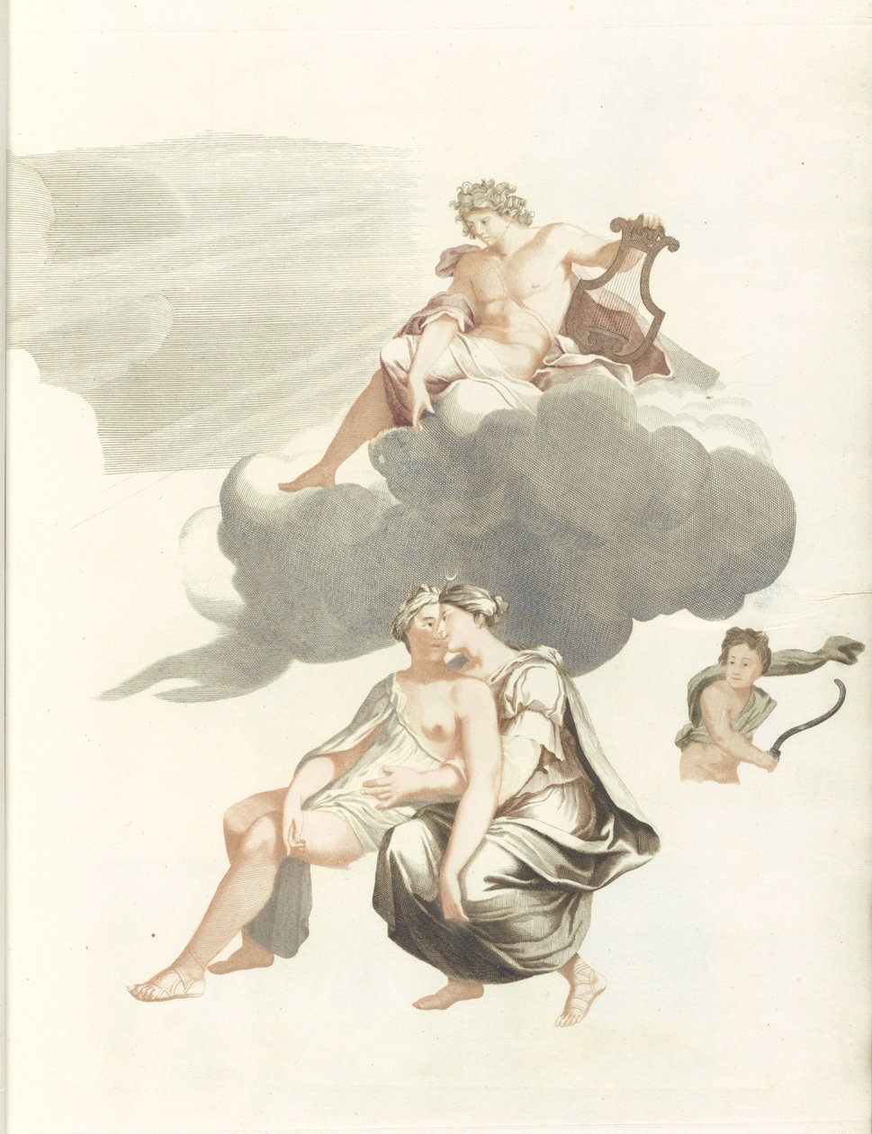 Apollo på skyene og Jupiter med Callisto av Anonymous