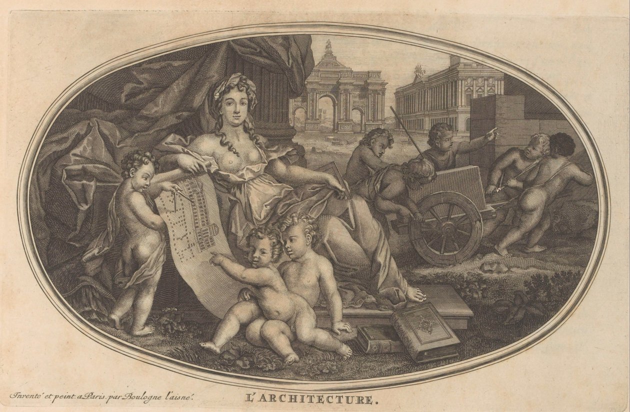 Arkitektur Arkitektur (tittel på objekt) Cabinet of Fine Arts, eller samling av de vakreste trykk, gravert etter originalmaleriene (...) (serietittel) av Anonymous