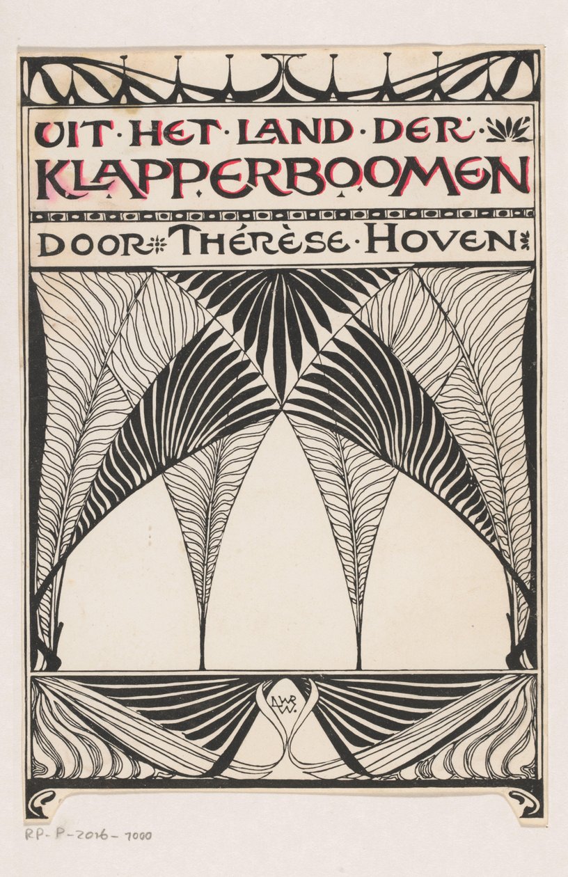 Banddesign for: Thérèse Hoven, From the land of the coconut trees, 1897 av Anonymous