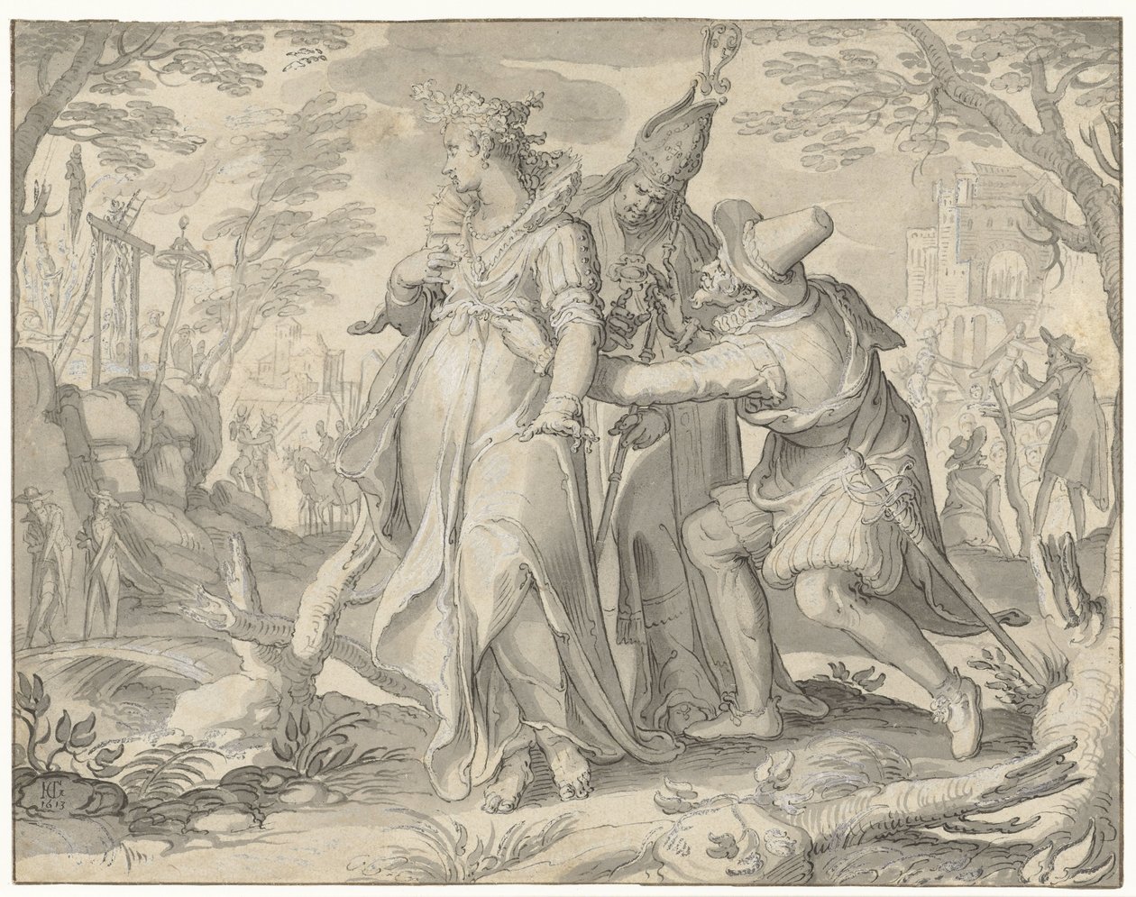 Trusler mot Nederland Allegorier Dutch Revolt (serietittel) av Anonymous