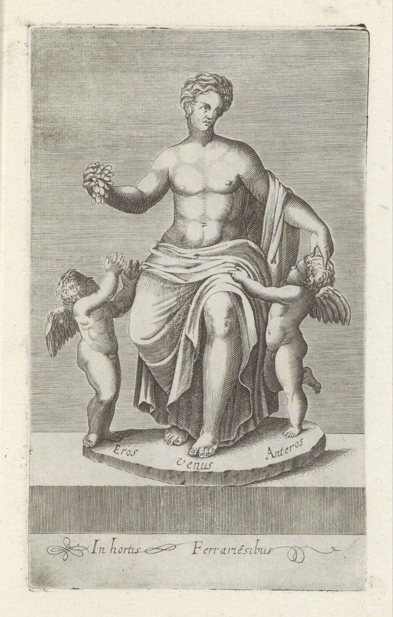 Beeldengroep møtte Venus mellom Eros en Anteros Antikke skulpturer i Roma (serietittel) Ikoner av de gamle statuene av byen Roma som er sett på offentlige steder (serietittel) av Anonymous