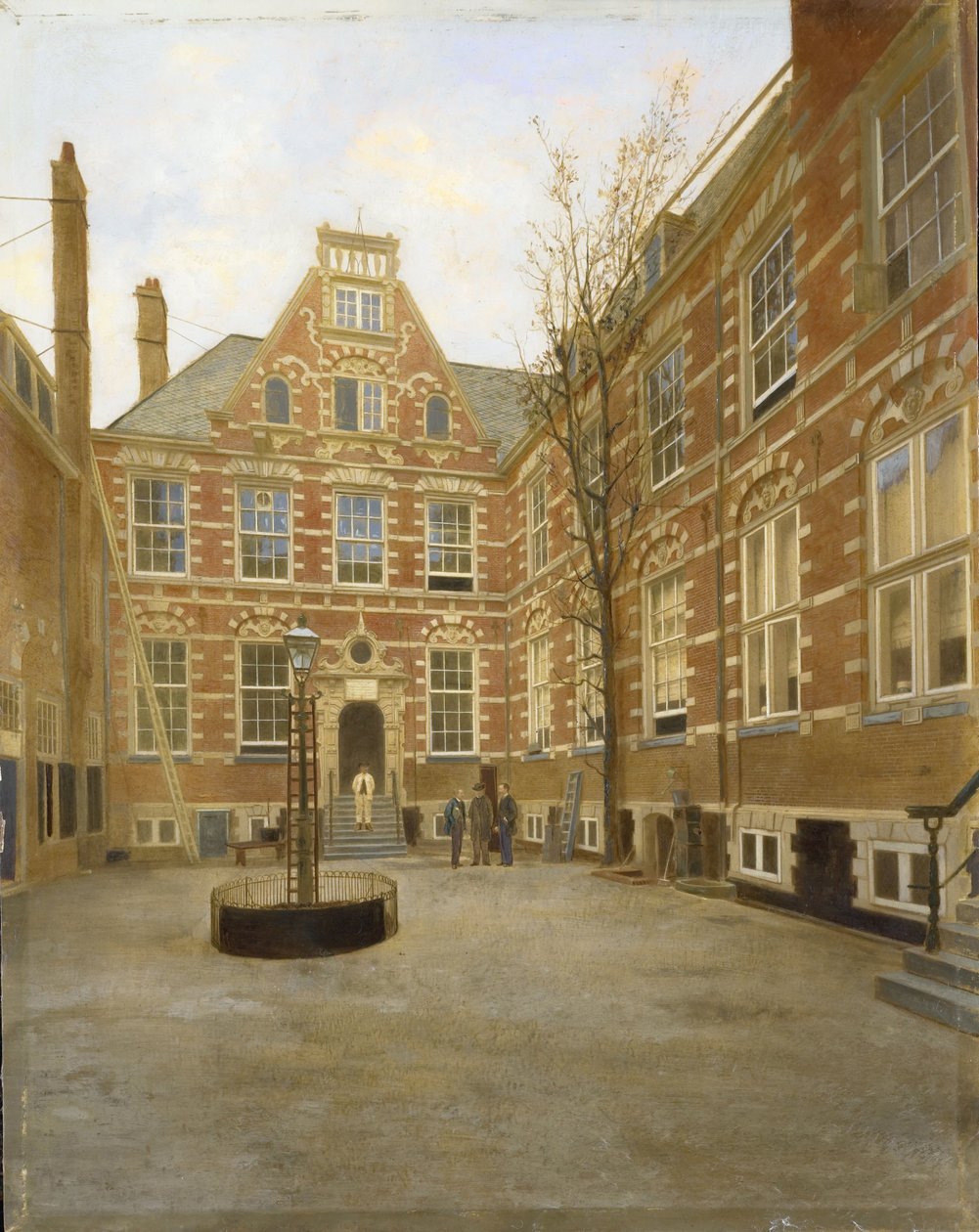 Gårdsplassen til East Indies House i Amsterdam av Anonymous