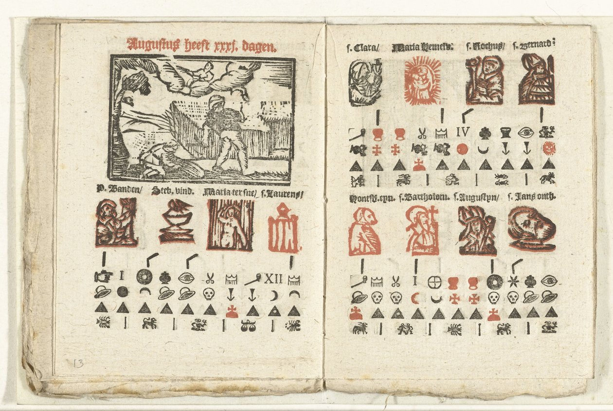 Sider med meldingen for august måned 1712 av Anonymous