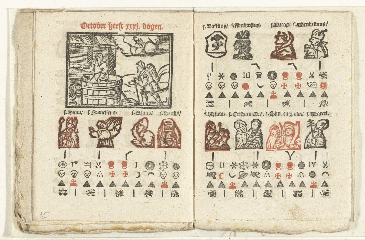 Sider med meldingen for oktober måned 1712 av Anonymous