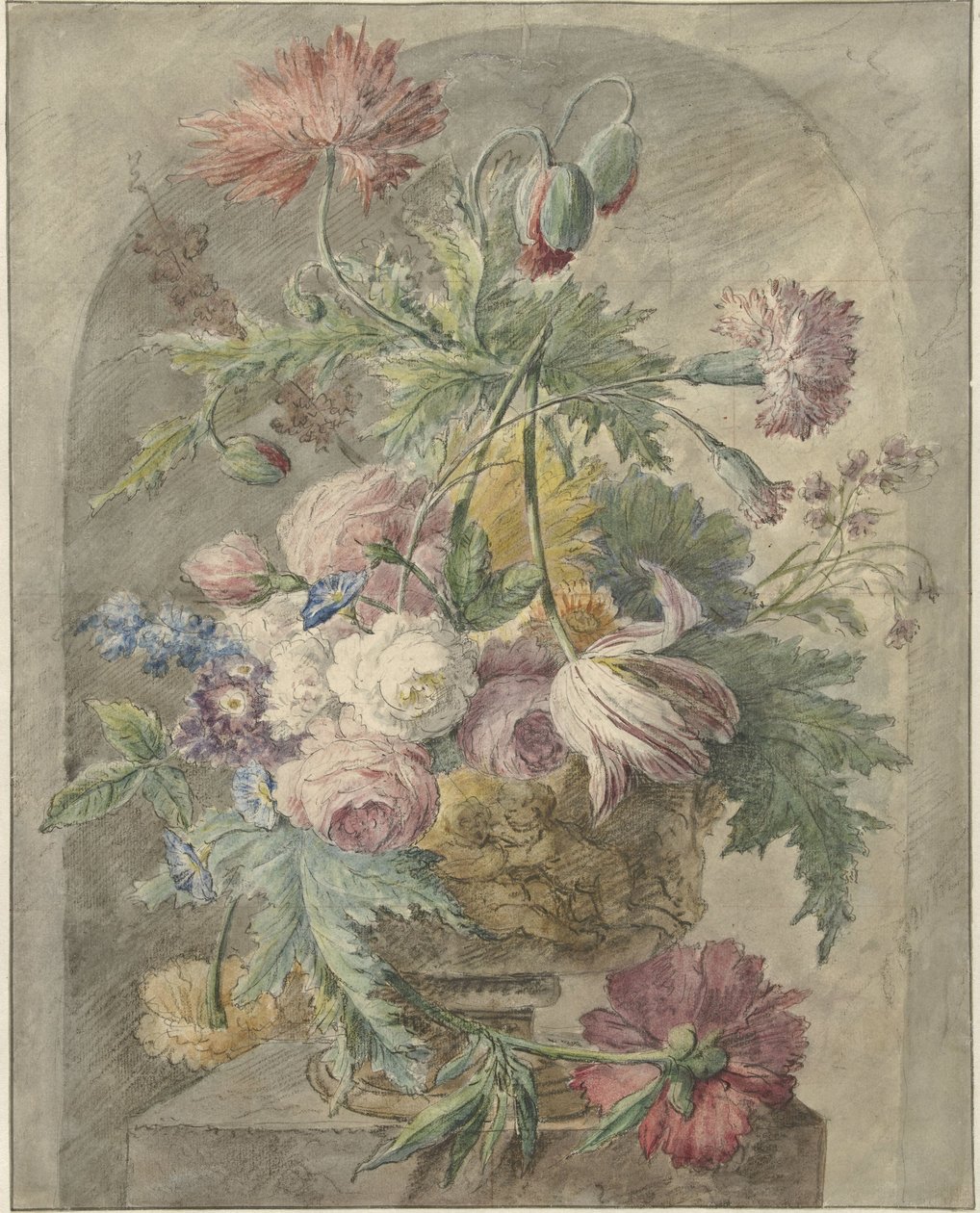 Blomster i en vase av Anonymous