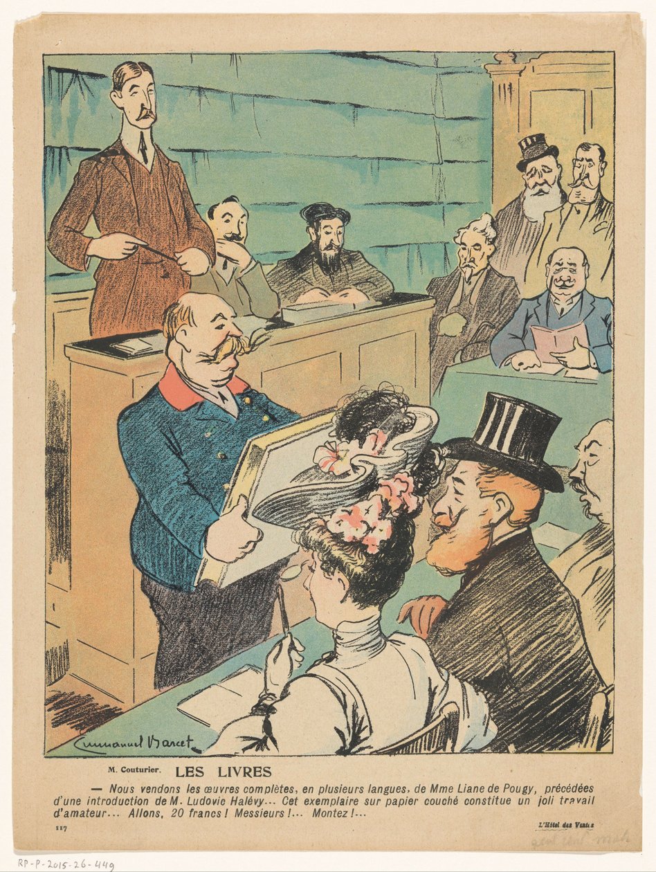 Bokauksjon Les livres (tittel på objekt) av Anonymous