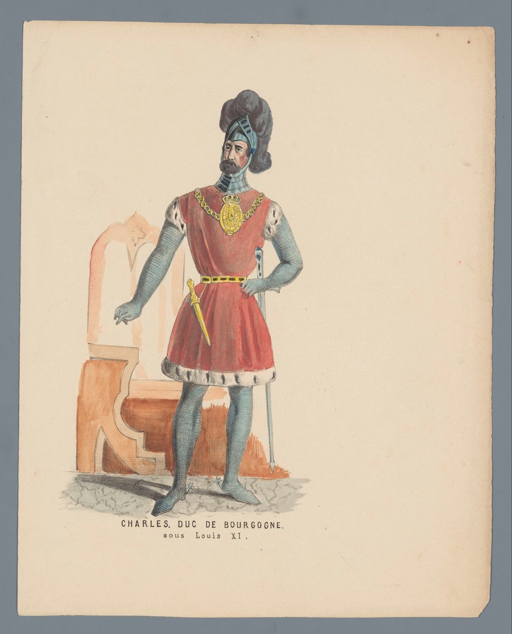Charles. hertug av Burgund. under Louis XI (tittel på objekt) av Anonymous
