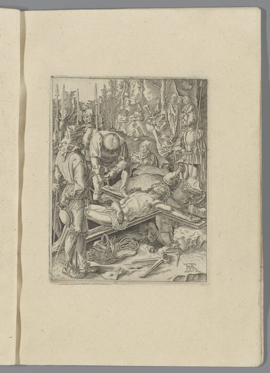 Kristus naglet til korset The Little Passion (serietittel) Passio Christi Ab Alberto Durer Nurenburgensi Effigiata (serietittel) av Anonymous